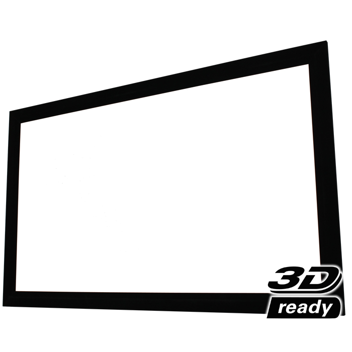 108″ EluneVision Reference PureBright 4K White Fixed-Frame Screen 